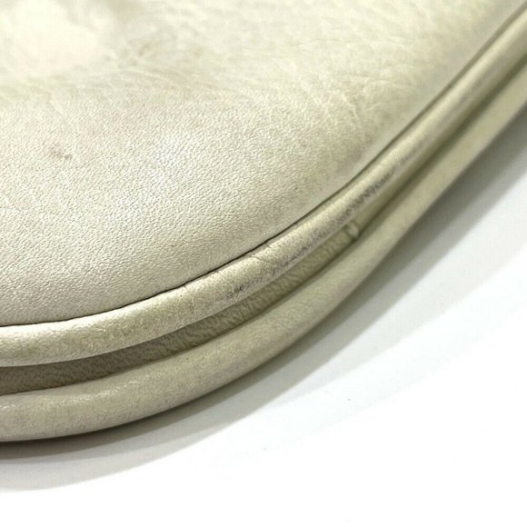 CELINE MacadamHardware vintage 2way Crossbody Shoulder Bag White/GoldHardware - Picture 4 of 12